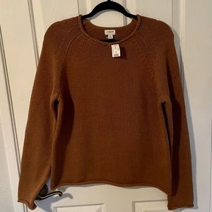 J Crew rolled neck relaxed sweater.